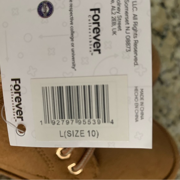 Women Clemson Tigers lace up brown ankle boots size 10 fur lines - Picture 6 of 6